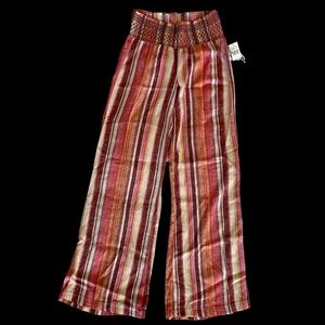 Indigo Rein wide leg linen pants NWT size S